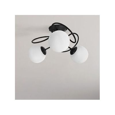 Kaja Nela lampa podsufitowa 3x40 W czarna K-5350