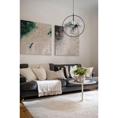 Kaja Neo lampa wisząca 5x10 W czarna-grafitowa K-3836