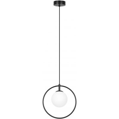 Kaja Geo lampa wisząca 1x10 W biała-czarna K-3837