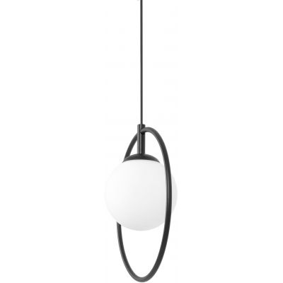 Kaja Geo lampa wisząca 1x10 W biała-czarna K-3837