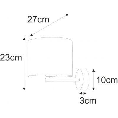 Kaja Auro kinkiet 1x40W czarny/złoty K-4328