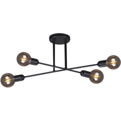 Kaja Sitya Black lampa podsufitowa 4x60W czarna K-4382