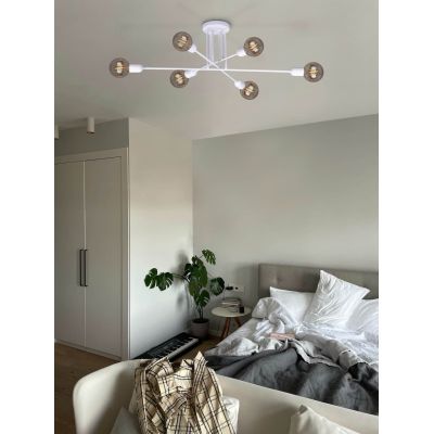 Kaja Sitya White lampa podsufitowa 6x60W biała K-4393