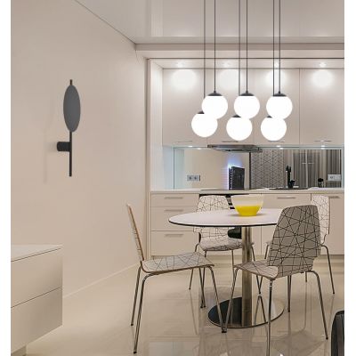 Kaja Rega kinkiet 1x10W LED czarny K-4637