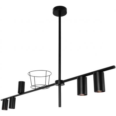 Kaja Rocco lampa wisząca 5x10 W czarna K-4757