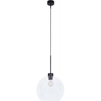 Kaja Lambert lampa wisząca 1x60W czarna/przezroczysta K-4855