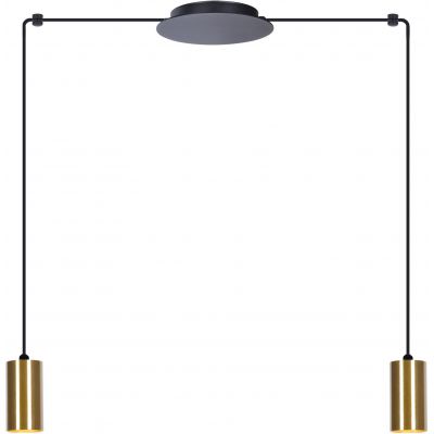 Kaja Vigo lampa wisząca 2x50W czarna/patyna K-4891