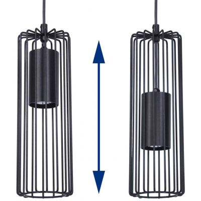 Kaja Falcon lampa wisząca 1x10W czarna K-4930