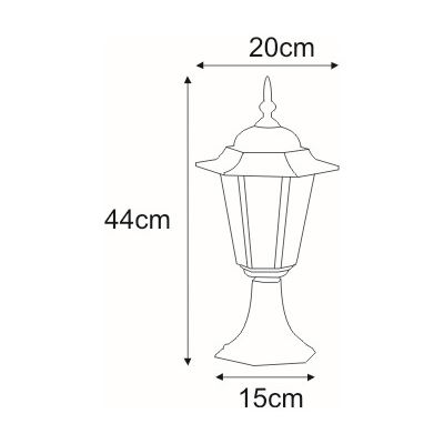 Kaja Standard lampa stojąca zewnętrzna 1x60W czarna/złota K-5009SCZARNY/ZŁOTY