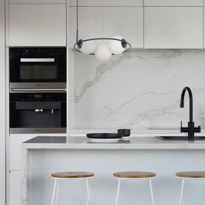 Kaja Parva lampa wisząca 3x40W czarna/biała K-5104