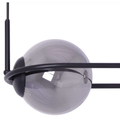 Kaja Davos lampa wisząca 2x40 W czarna-grafitowa K-5112