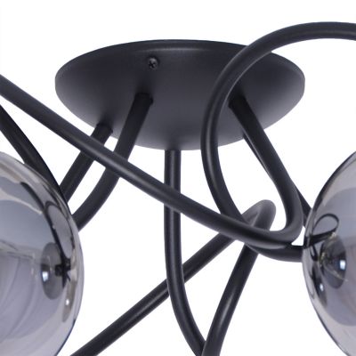 Kaja Rubi lampa podsufitowa 5x40W czarny/grafitowy K-5117