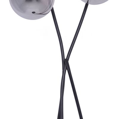 Kaja Rubi lampa stojąca 2x40W czarny/grafitowy K-5119