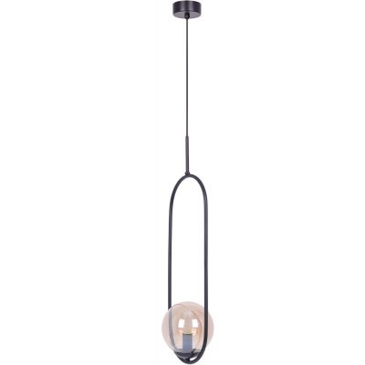 Kaja Venta lampa wisząca 1x40 W czarna-bursztynowa K-5120