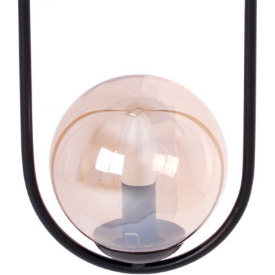 Kaja Venta lampa wisząca 2x40 W czarna-bursztynowa K-5121