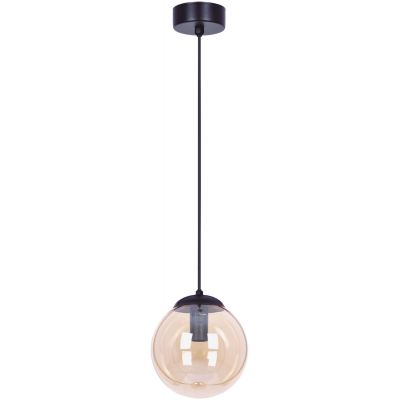 Kaja Delta lampa wisząca 1x40 W czarna-bursztynowa K-5160