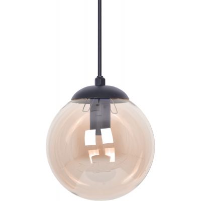 Kaja Delta lampa wisząca 1x40 W czarna-bursztynowa K-5160