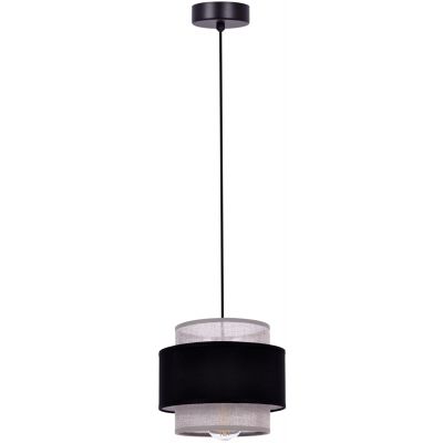 Kaja Etela lampa wisząca 1x40W czarny/szary K-5170