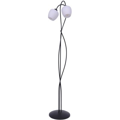 Kaja Bella lampa stojąca 2x60W czarny/biały K-5188