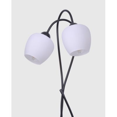 Kaja Bella lampa stojąca 2x60W czarny/biały K-5188