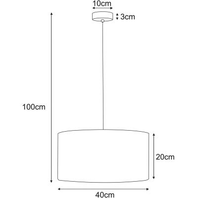 Kaja Nicea lampa wisząca 1x40W czarny/złoty K-5201