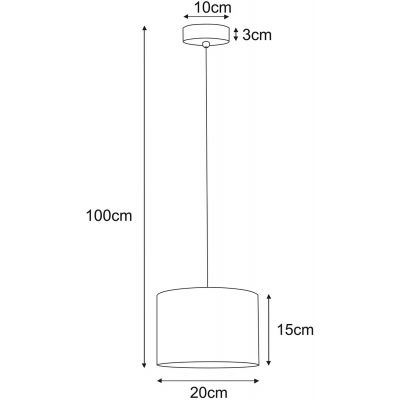 Kaja Victoria lampa wisząca 1x40W biały/złoty K-5210