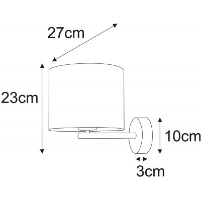Kaja Victoria kinkiet 1x40W biały/złoty K-5214