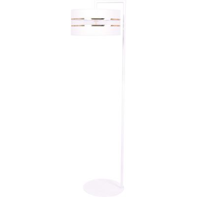Kaja Victoria lampa stojąca 1x40W biały/złoty K-5215