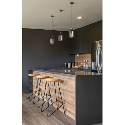 Kaja Brus lampa wisząca 1x40 W czarna K-5250