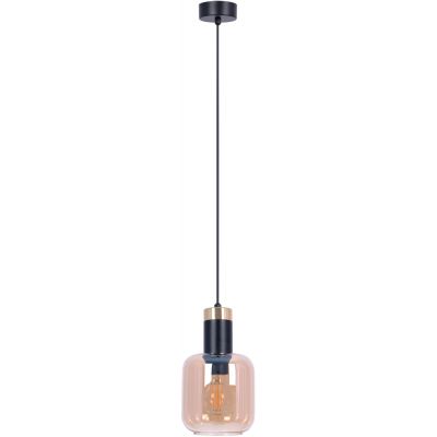 Kaja Doka lampa wisząca 1x40W czarny/bursztynowy K-5265