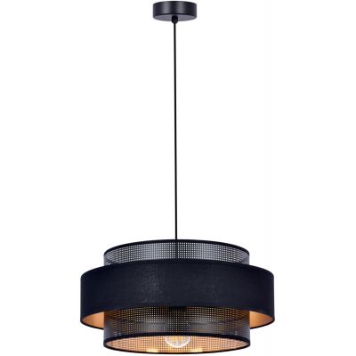 Kaja Amos lampa wisząca 1x40W czarny/złoty K-5281