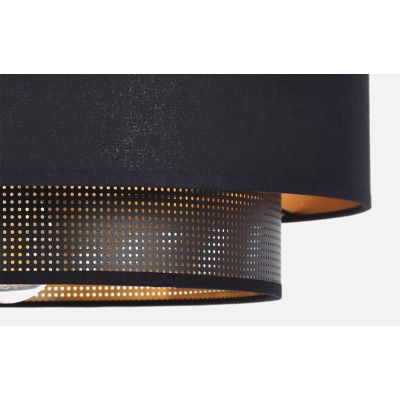 Kaja Amos lampa wisząca 1x40W czarny/złoty K-5281