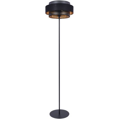 Kaja Amos lampa stojąca 1x40W czarny/złoty K-5285