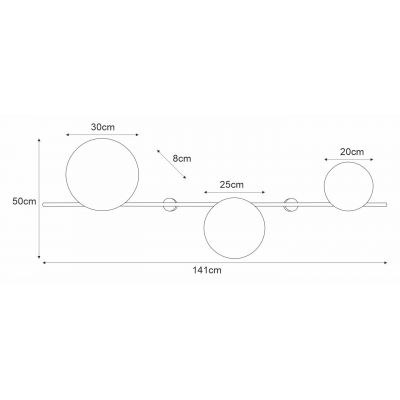 Kaja Pero kinkiet 3x10 W biały K-5325