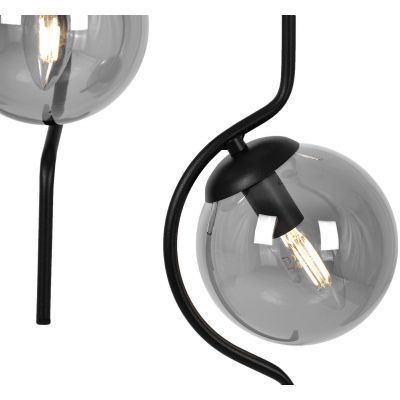 Kaja Neva lampa wisząca 2x40 W czarna-grafitowa K-5332