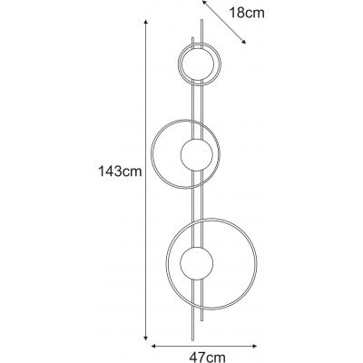Kaja Corsa kinkiet 3x40 W czarny K-5348