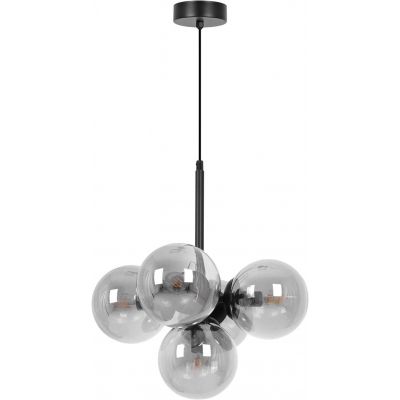 Kaja Megan lampa wisząca 5x10 W czarna-grafitowa K-5365