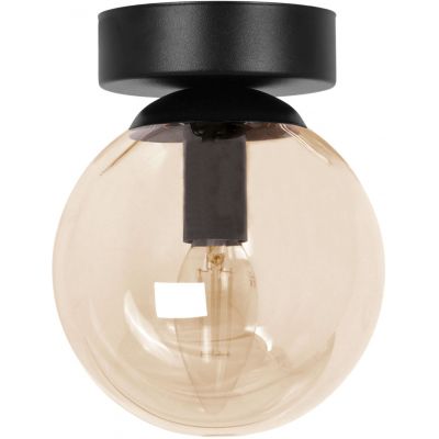 Kaja Piro lampa podsufitowa 1x10 W czarna-bursztynowa K-5366