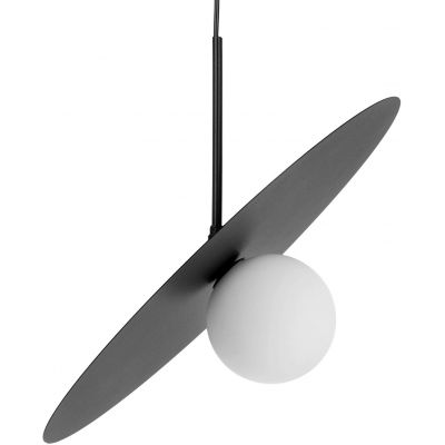 Kaja Sante lampa wisząca 1x10 W biała-czarna K-5372