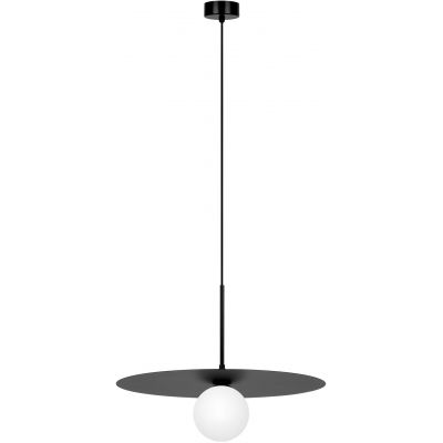 Kaja Sante lampa wisząca 1x10 W biała-czarna K-5372