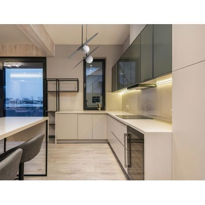 Kaja Sante lampa wisząca 1x10 W biała-czarna K-5373