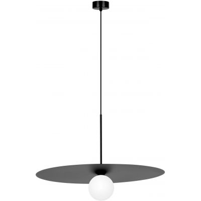 Kaja Sante lampa wisząca 1x10 W biała-czarna K-5373