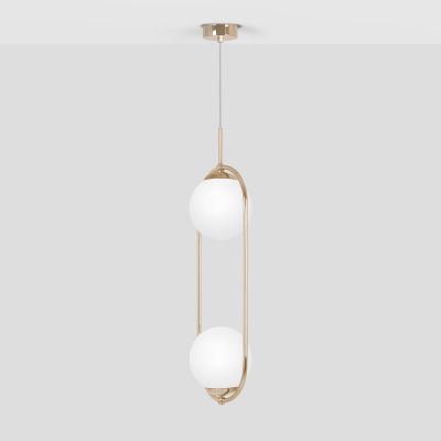 Kaja Ritus lampa wisząca 2x10 W biała-złota K-5392