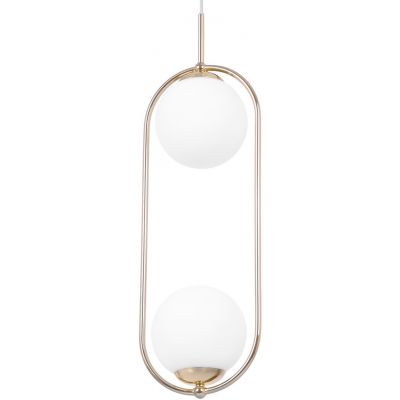 Kaja Ritus lampa wisząca 2x10 W biała-złota K-5392