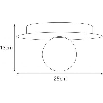 Kaja Robin lampa podsufitowa 1x10 W biała K-5433