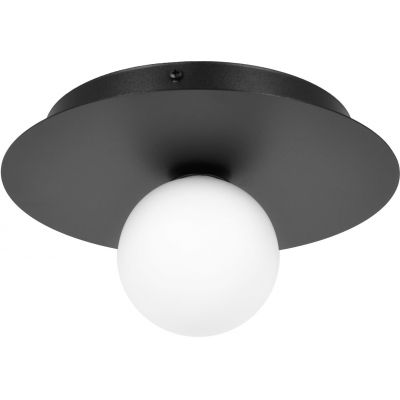 Kaja Robin lampa podsufitowa 1x10 W biała-czarna K-5438