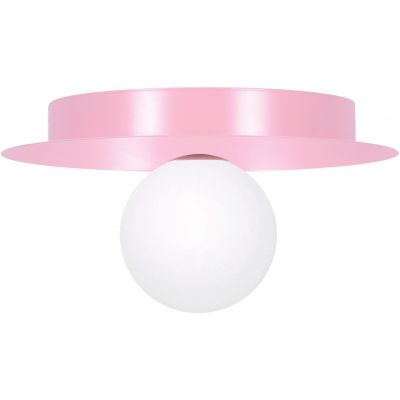 Kaja Robin lampa podsufitowa 1x10 W biała-różowa K-5443