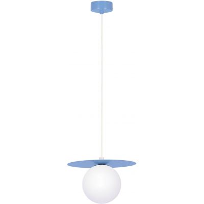 Kaja Robin lampa wisząca 1x10 W biała-niebieska K-5445