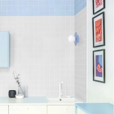 Kaja Robin lampa podsufitowa 1x10 W biała-niebieska K-5447