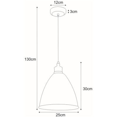 Kaja Watso White lampa wisząca 1x60W biała K-8005-1WH